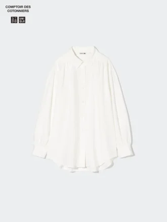 Women’s Linen Blend Oversized Shirt