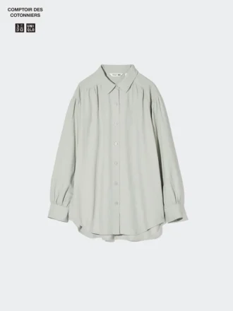 Women’s Linen Blend Oversized Shirt