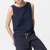 Women’s Linen Blend Sleeveless Blouse