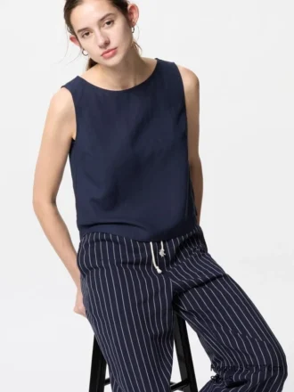 Women’s Linen Blend Sleeveless Blouse