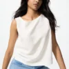Women’s Linen Blend Sleeveless Blouse