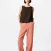 Women’s Linen Blend Sleeveless Blouse