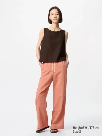 Women’s Linen Blend Sleeveless Blouse