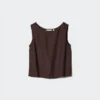 Women’s Linen Blend Sleeveless Blouse