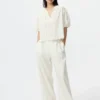 Women’s Linen Blend Straight Pants