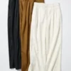 Women’s Linen Blend Straight Pants