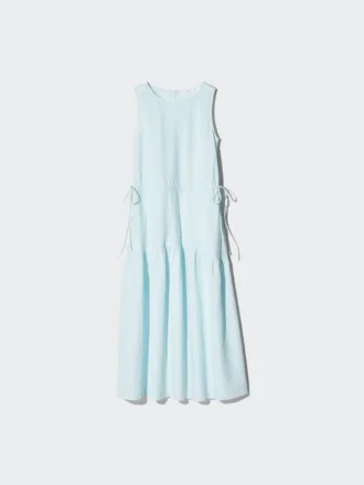 Women’s Linen Blend Tiered Dress