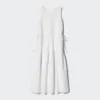 Women’s Linen Blend Tiered Dress | Stripe