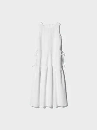 Women’s Linen Blend Tiered Dress | Stripe