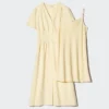 Women’s Linen Blend V-Neck Dress | Short Sleeve