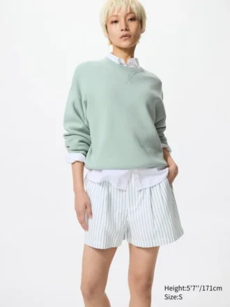 Women’s Linen Cotton Shorts | Striped
