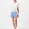Women’s Linen Cotton Shorts | Striped