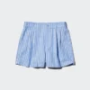 Women’s Linen Cotton Shorts | Striped
