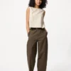 Women’s Linen Cotton Tapered Pants