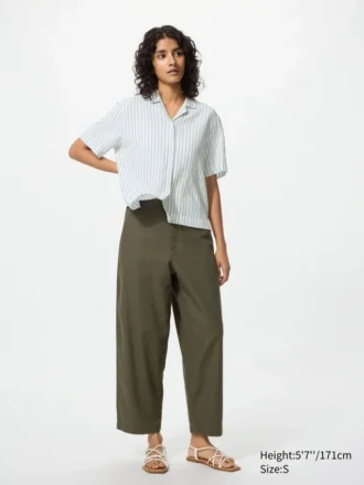 Women’s Linen Cotton Tapered Pants
