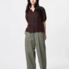 Women’s Linen Cotton Tapered Pants