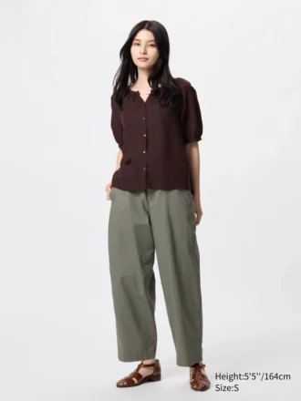 Women’s Linen Cotton Tapered Pants