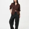 Women’s Linen Cotton Tapered Pants