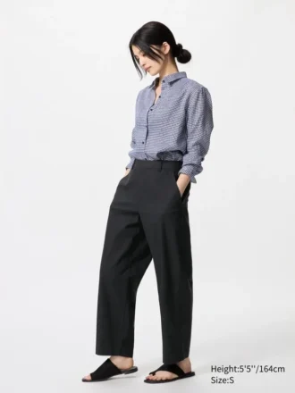 Women’s Linen Cotton Tapered Pants