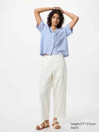 Women’s Linen Cotton Tapered Pants