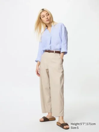 Women’s Linen Cotton Tapered Pants