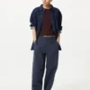 Women’s Linen Cotton Tapered Pants | Striped