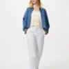 Women’s Linen Cotton Tapered Pants | Striped