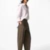 Women’s Linen Cotton Tapered Pants | Tall