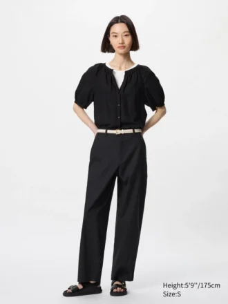 Women’s Linen Cotton Tapered Pants | Tall