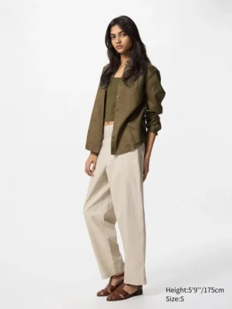 Women’s Linen Cotton Tapered Pants | Tall