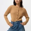 Women’s Merino Ribbed Short Cardigan