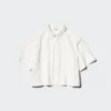 Women’s Nylon Boxy Short Shirt | Half Sleeve