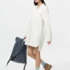 Women’s Open Collar Oxford Shirt Dress