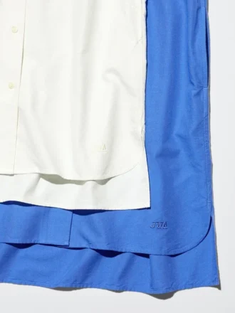 Women’s Open Collar Oxford Shirt Dress