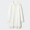 Women’s Open Collar Oxford Shirt Dress