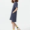Women’s Oversized Bicolor T-Shirt Dress