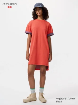 Women’s Oversized Bicolor T-Shirt Dress