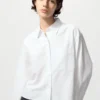 Women’s Oxford Boxy Cropped Shirt