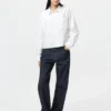 Women’s Oxford Boxy Cropped Shirt