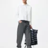 Women’s Oxford Boxy Cropped Shirt