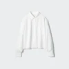 Women’s Oxford Boxy Cropped Shirt
