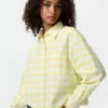 Women’s Oxford Boxy Cropped Shirt | Checked