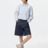 Women’s Oxford Boxy Cropped Shirt | Checked