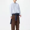 Women’s Oxford Boxy Cropped Shirt | Checked
