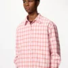Women’s Oxford Boxy Cropped Shirt | Checked