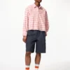 Women’s Oxford Boxy Cropped Shirt | Checked