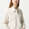 Women’s Oxford Boxy Cropped Shirt | Striped