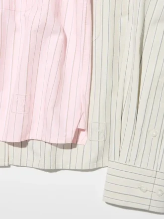 Women’s Oxford Boxy Cropped Shirt | Striped