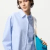 Women’s Oxford Boxy Cropped Shirt | Striped