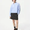 Women’s Oxford Boxy Cropped Shirt | Striped
